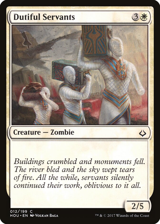 Dutiful Servants card front