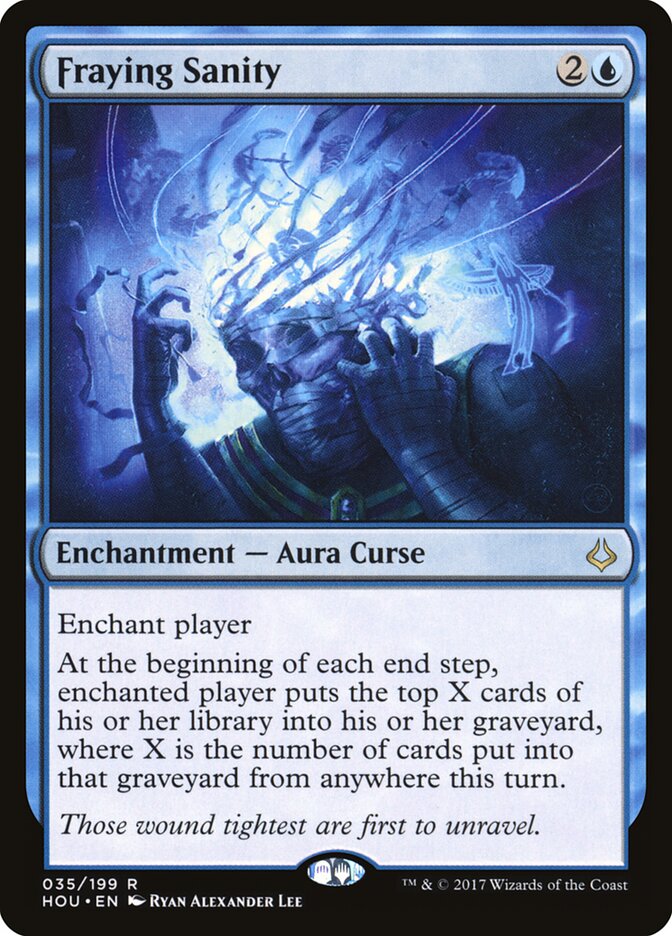 Fraying Sanity card front