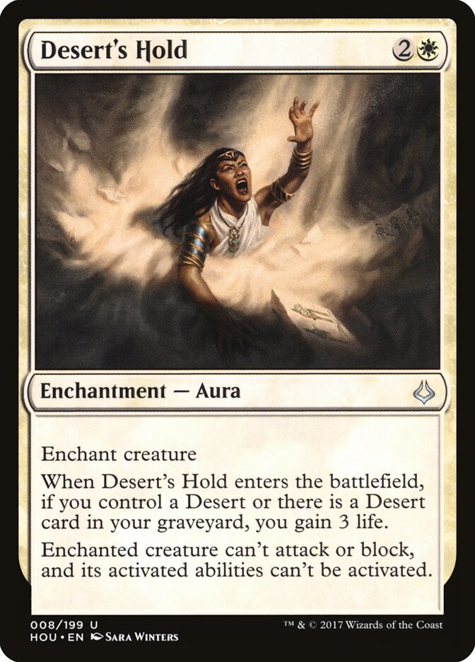 Desert's Hold card front