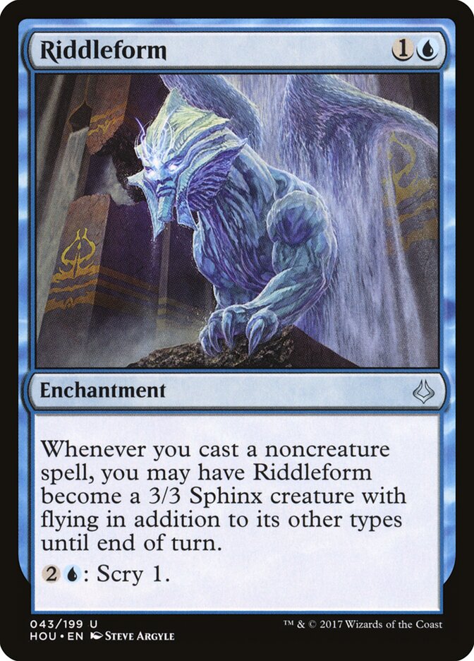 Riddleform card front
