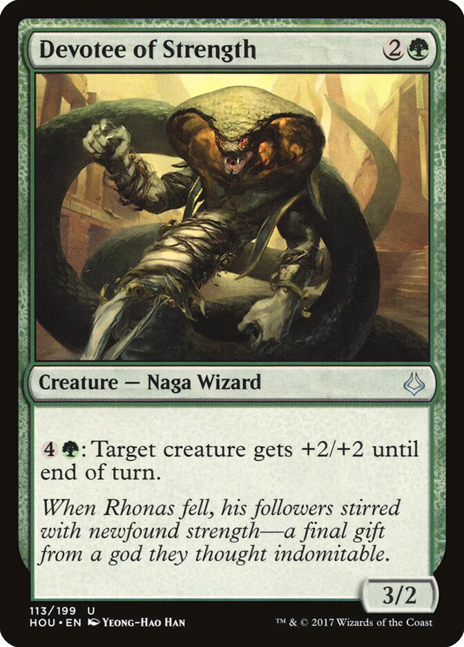 Devotee of Strength card front