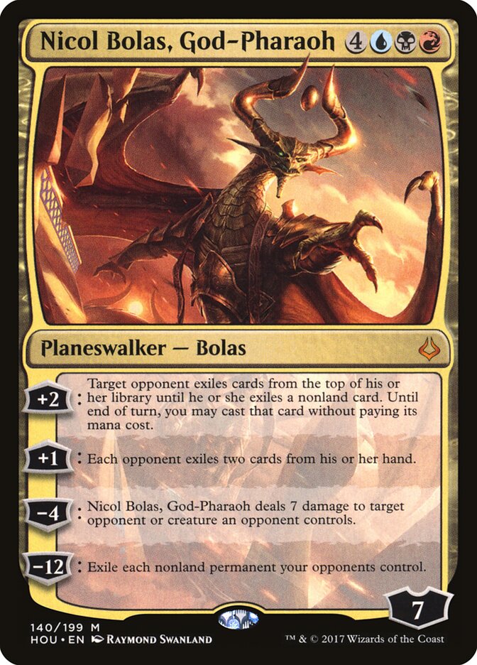 Nicol Bolas, God-Pharaoh card front