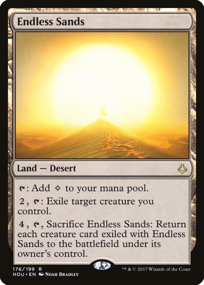Endless Sands card front