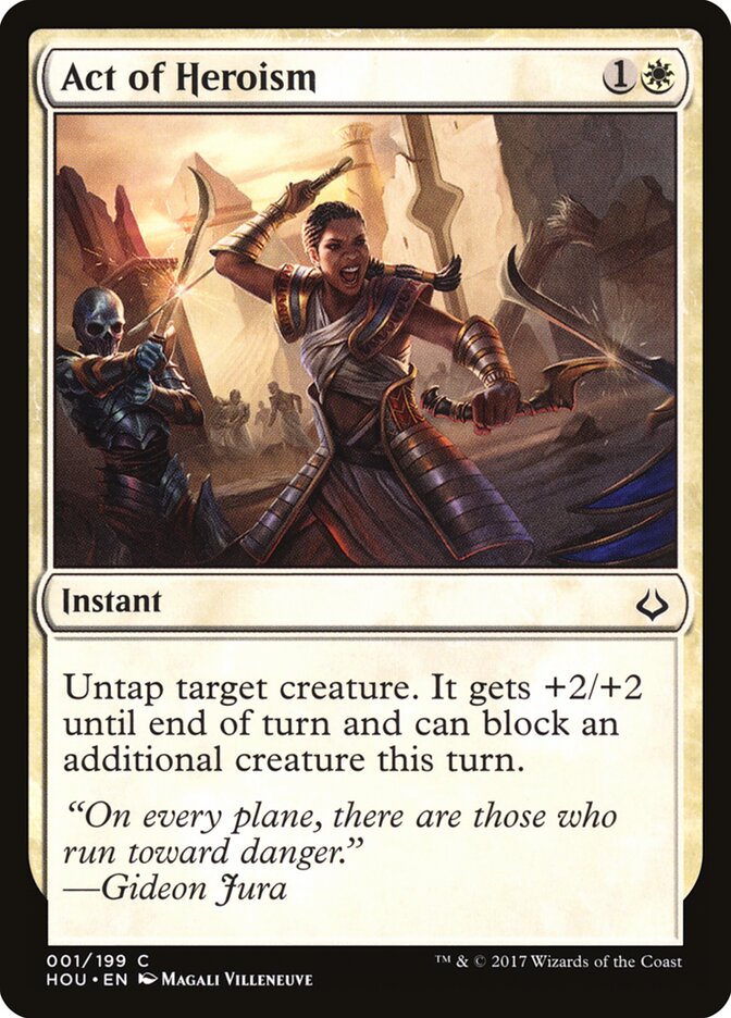 Act of Heroism card front