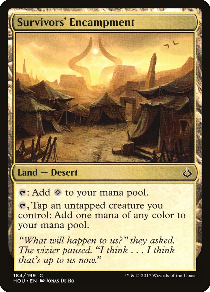 Survivors' Encampment card front