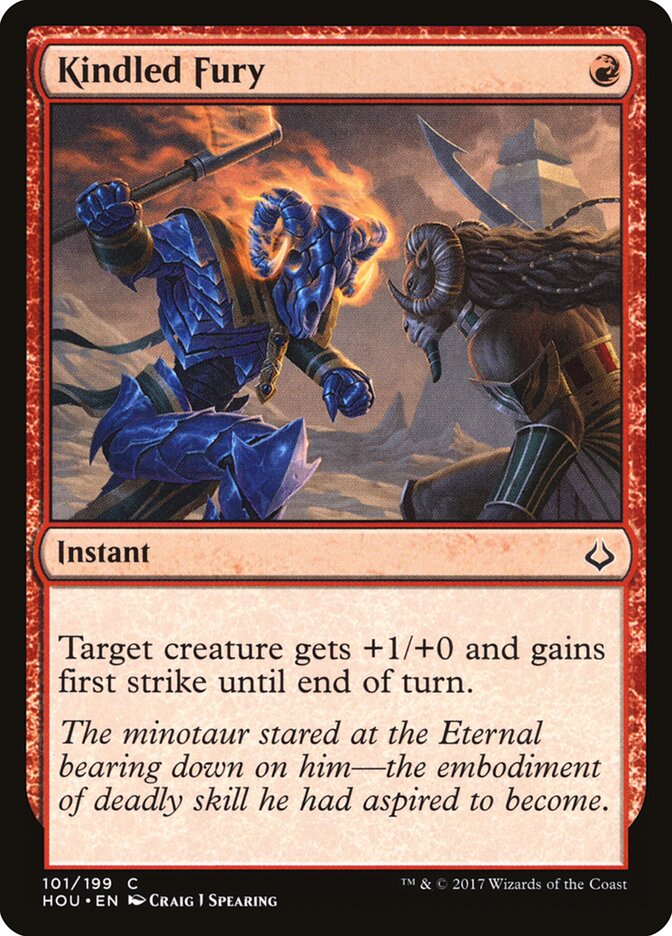 Kindled Fury card front