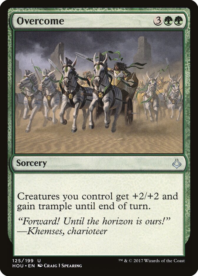 Overcome card front
