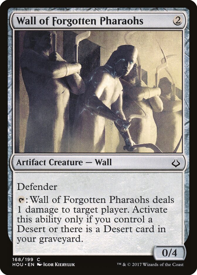 Wall of Forgotten Pharaohs card front