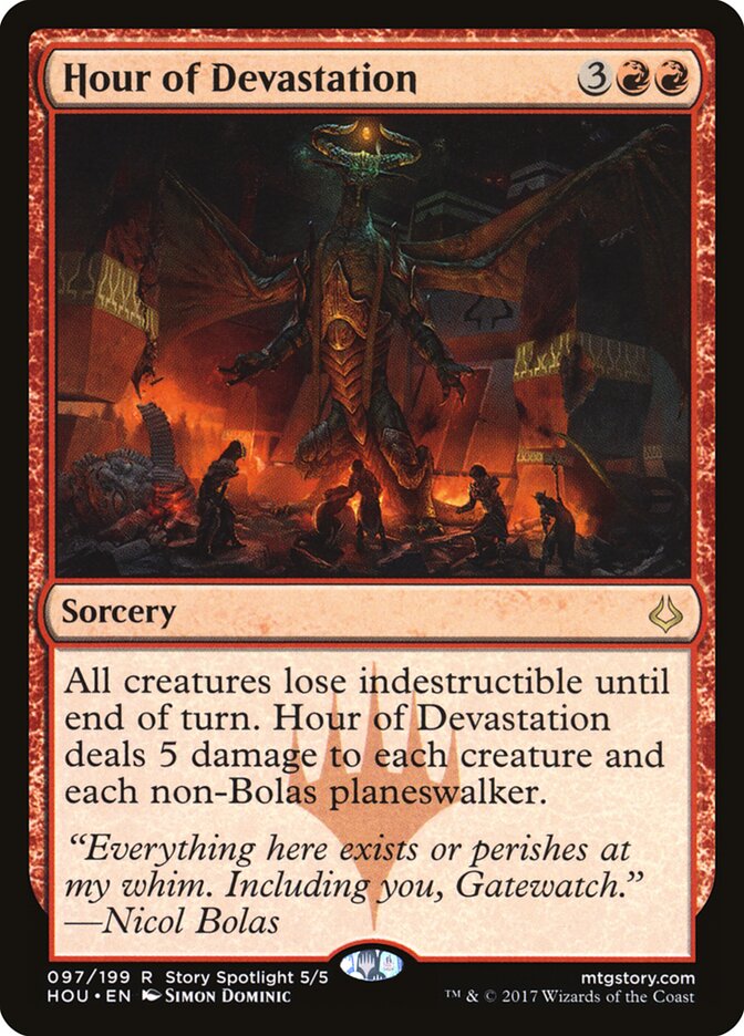 Hour of Devastation card front
