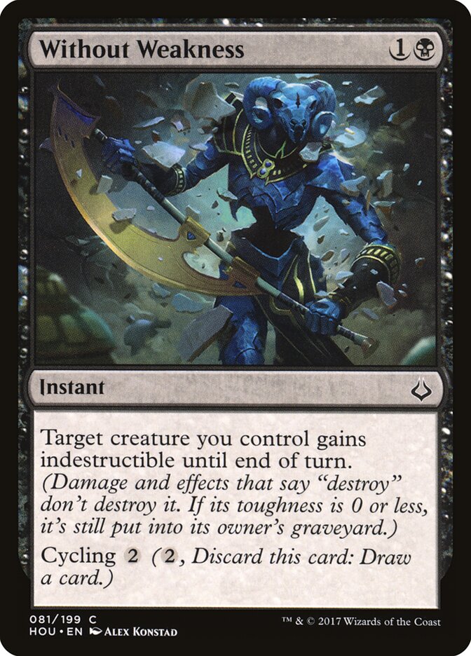 Without Weakness card front