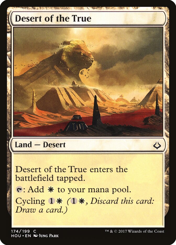 Desert of the True card front
