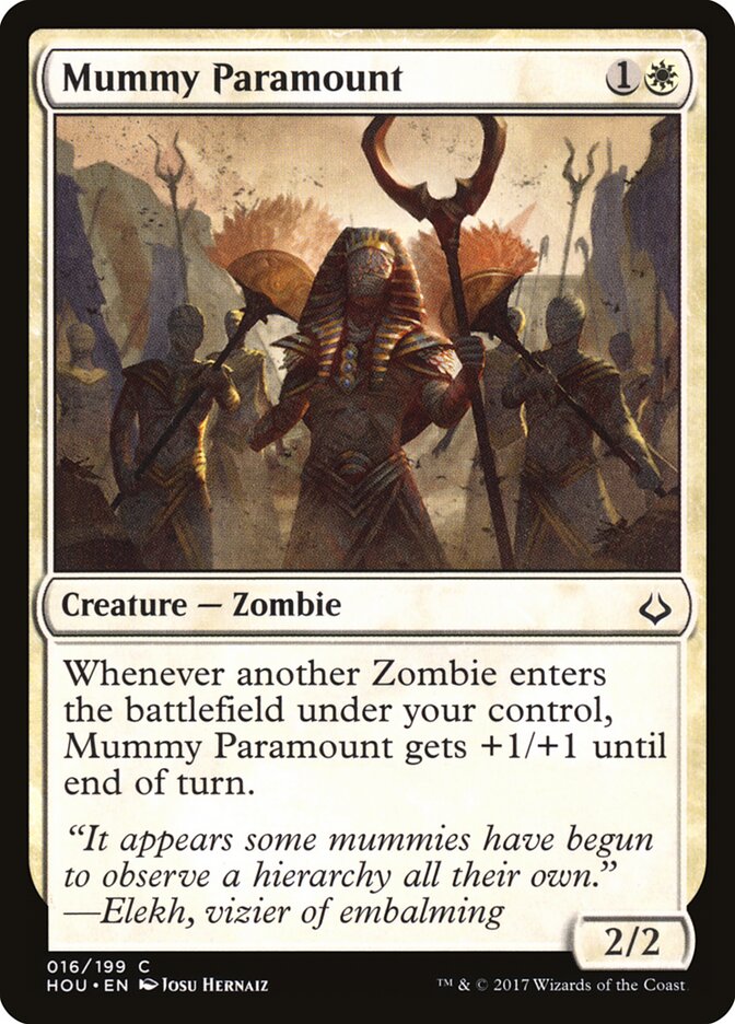 Mummy Paramount card front