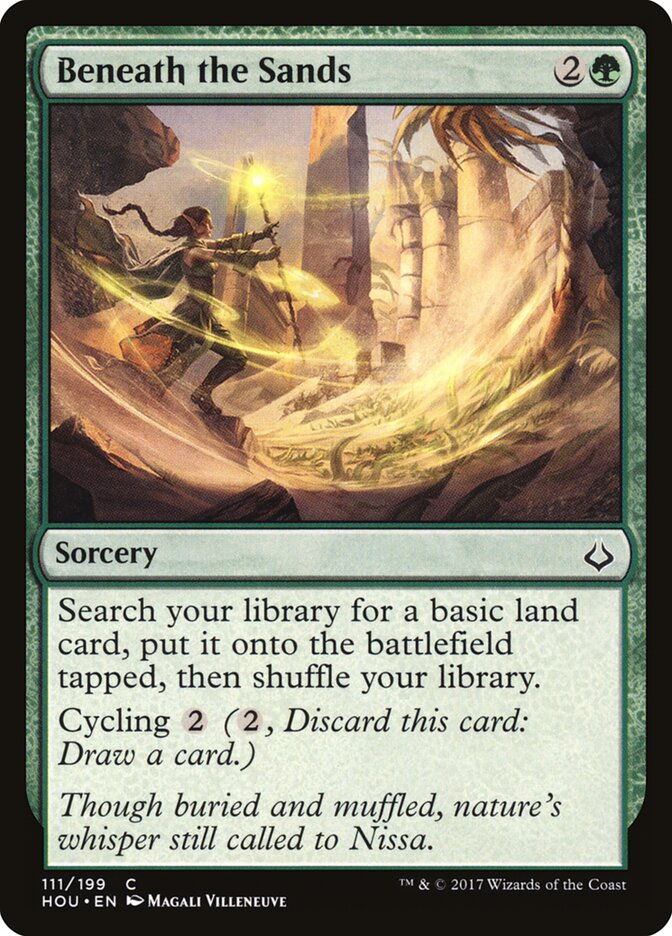 Beneath the Sands card front