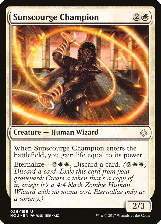 Sunscourge Champion card front