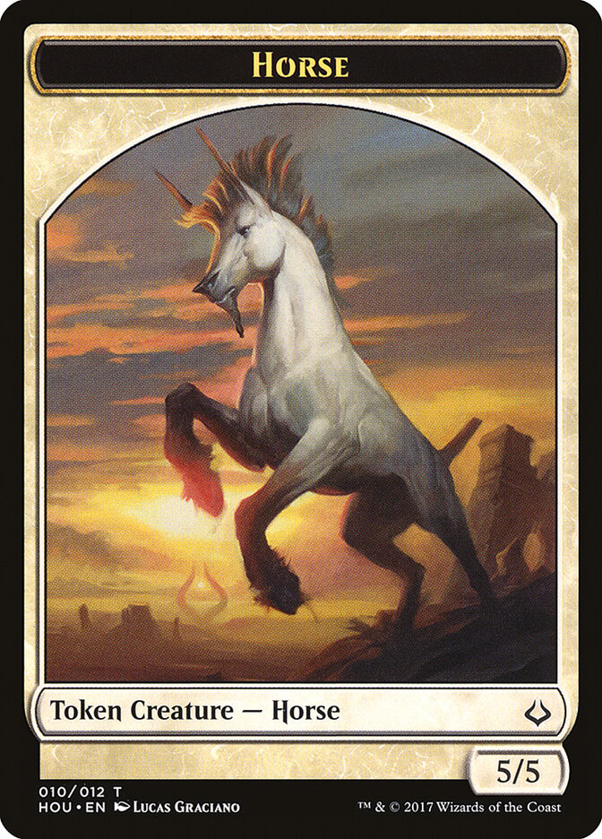 Horse card front