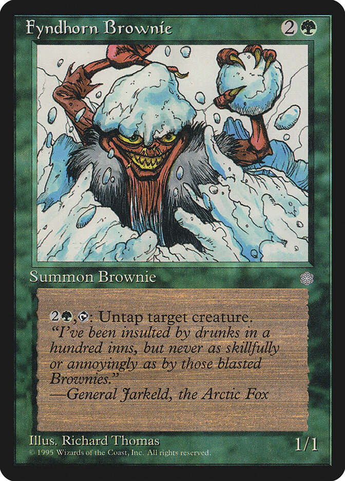 Fyndhorn Brownie card front