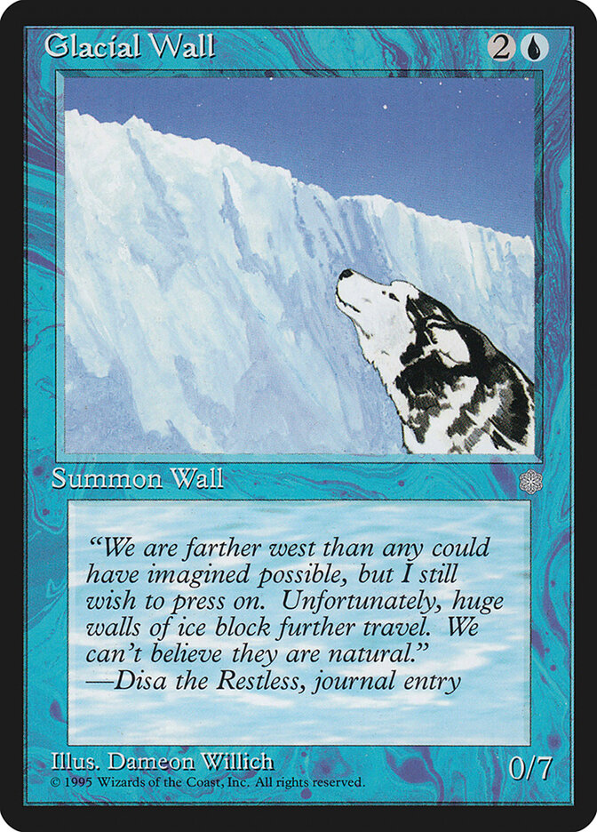Glacial Wall card front