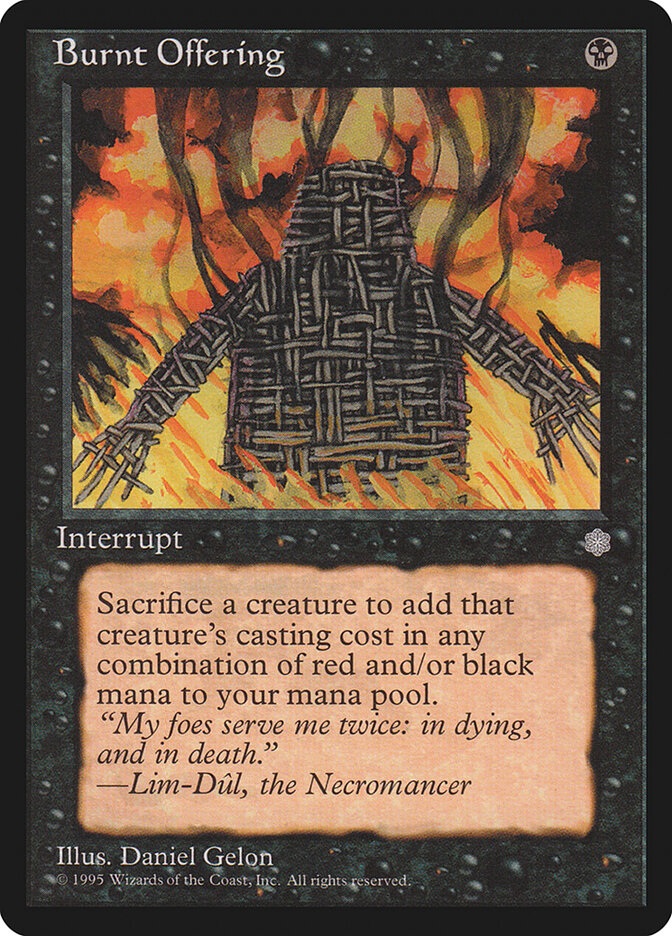 Burnt Offering card front