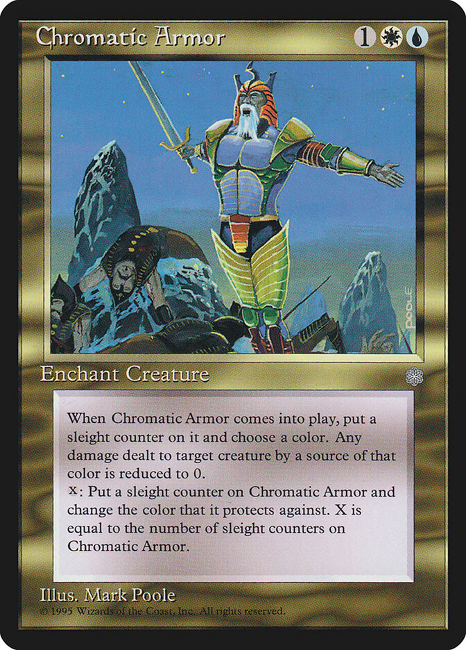 Chromatic Armor card front