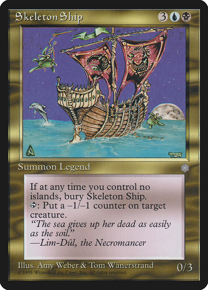 Skeleton Ship card front