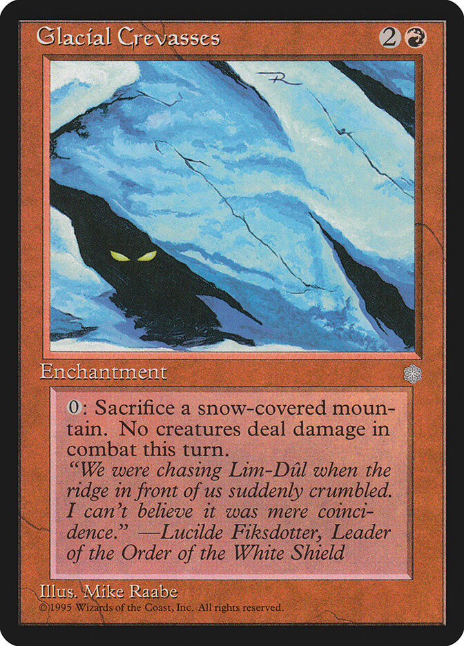 Glacial Crevasses card front