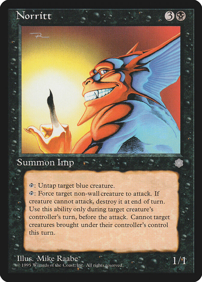Norritt card front
