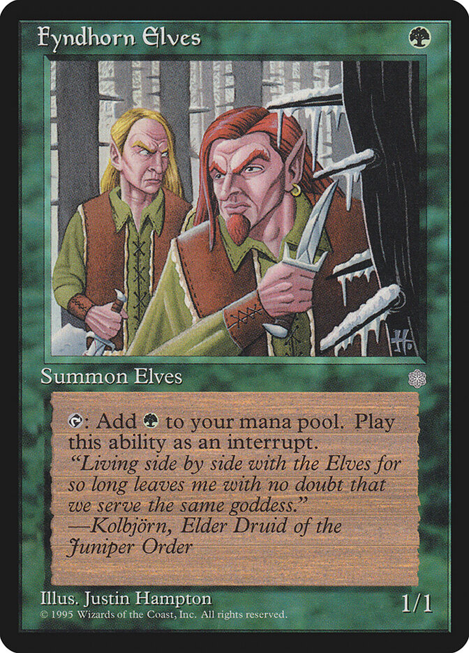 Fyndhorn Elves card front