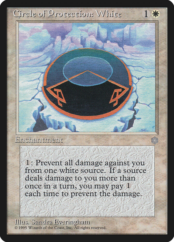 Circle of Protection: White card front