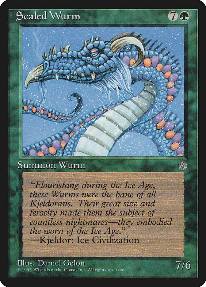 Scaled Wurm card front