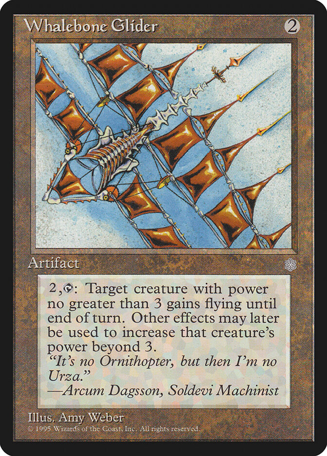 Whalebone Glider card front