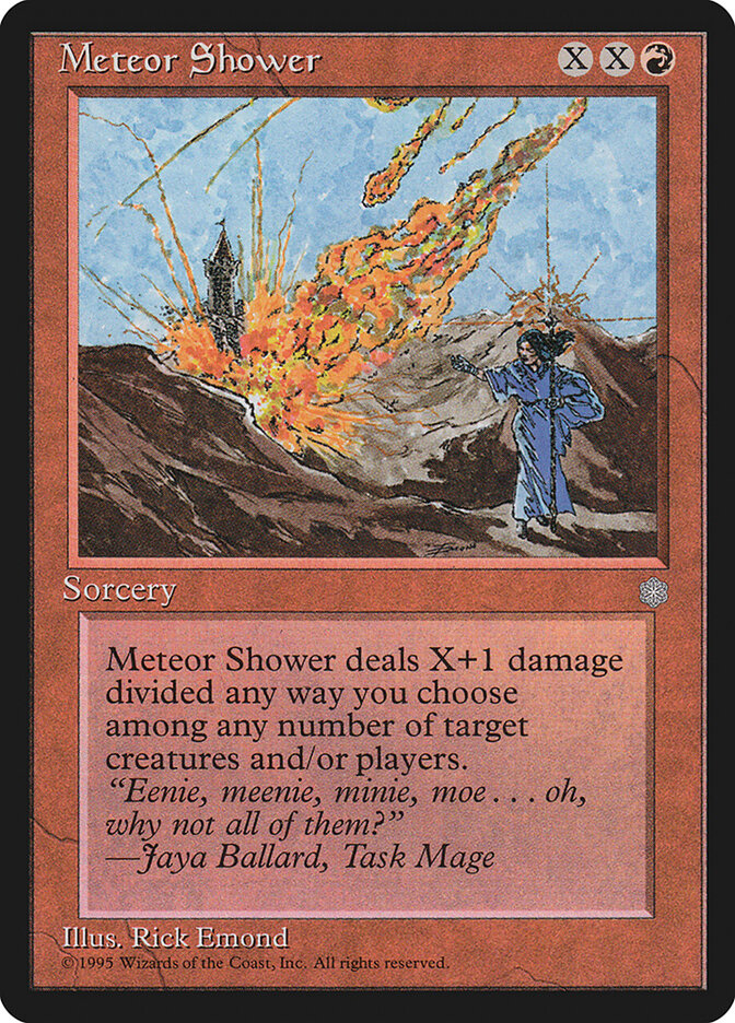 Meteor Shower card front