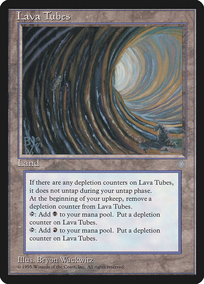 Lava Tubes card front