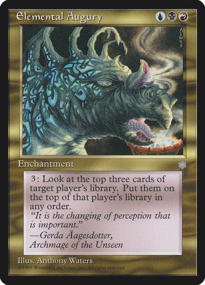 Elemental Augury card front