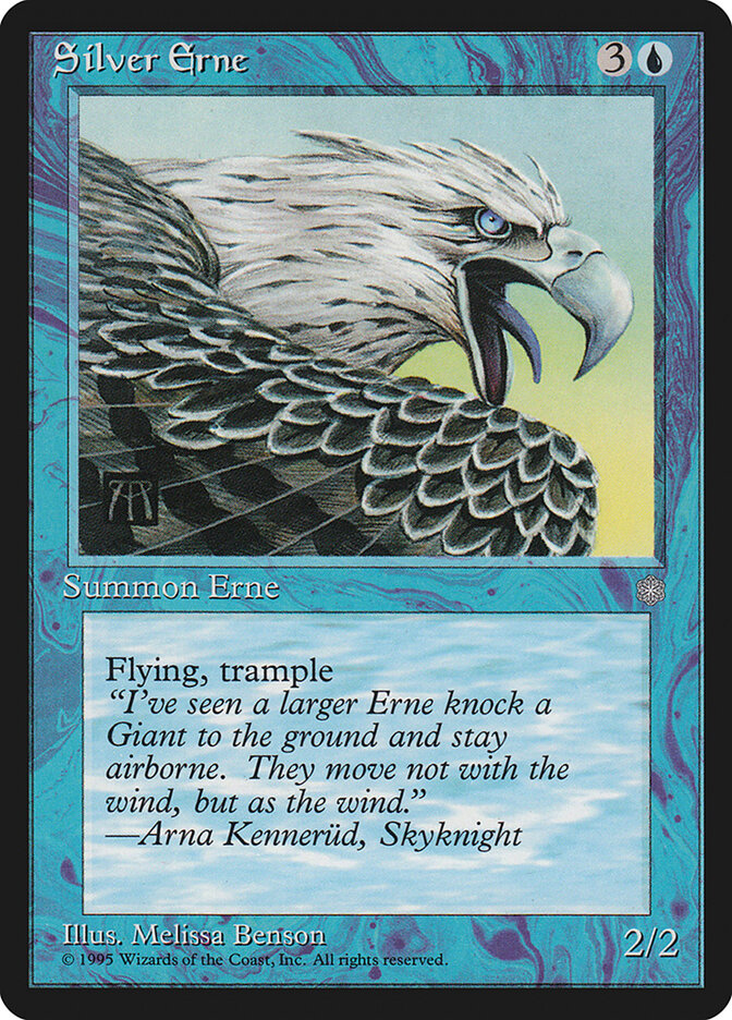 Silver Erne card front