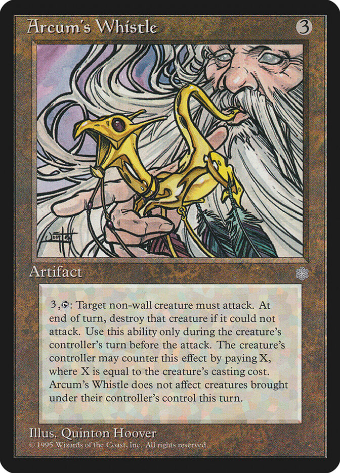 Arcum's Whistle card front