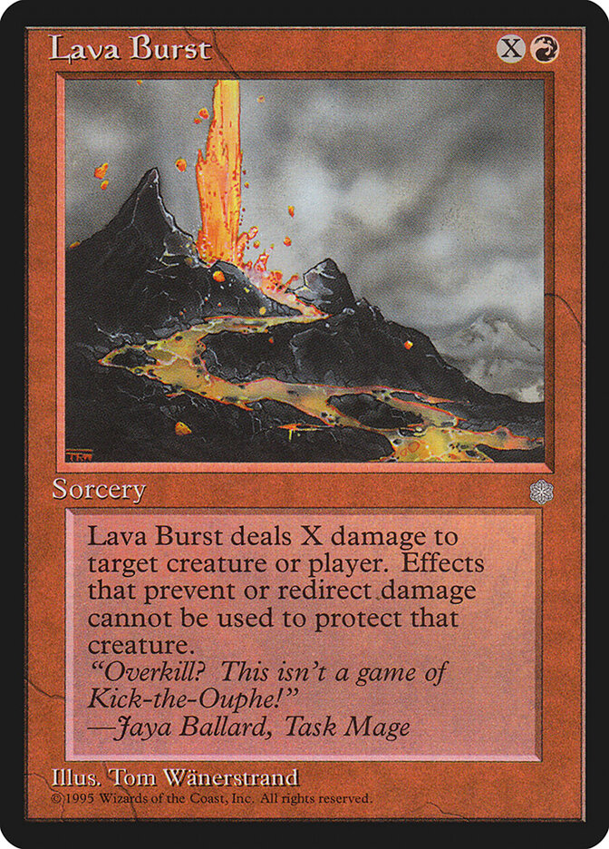 Lava Burst card front