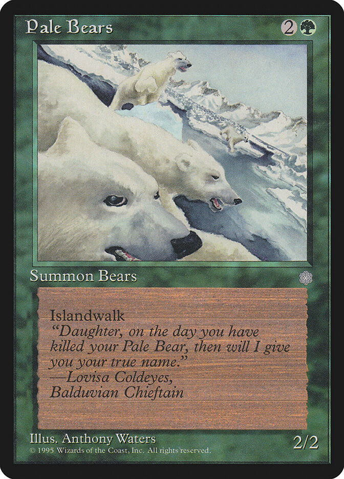 Pale Bears card front