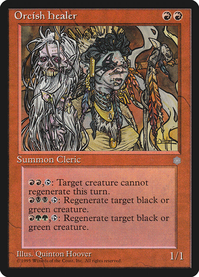 Orcish Healer card front