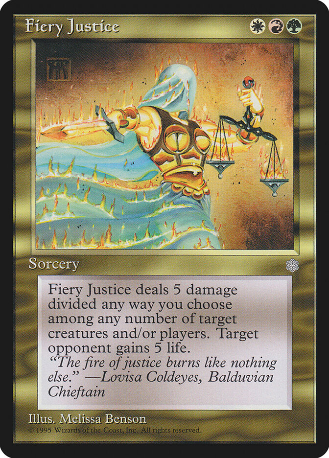 Fiery Justice card front