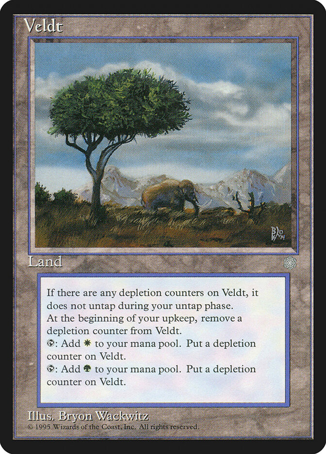 Veldt card front
