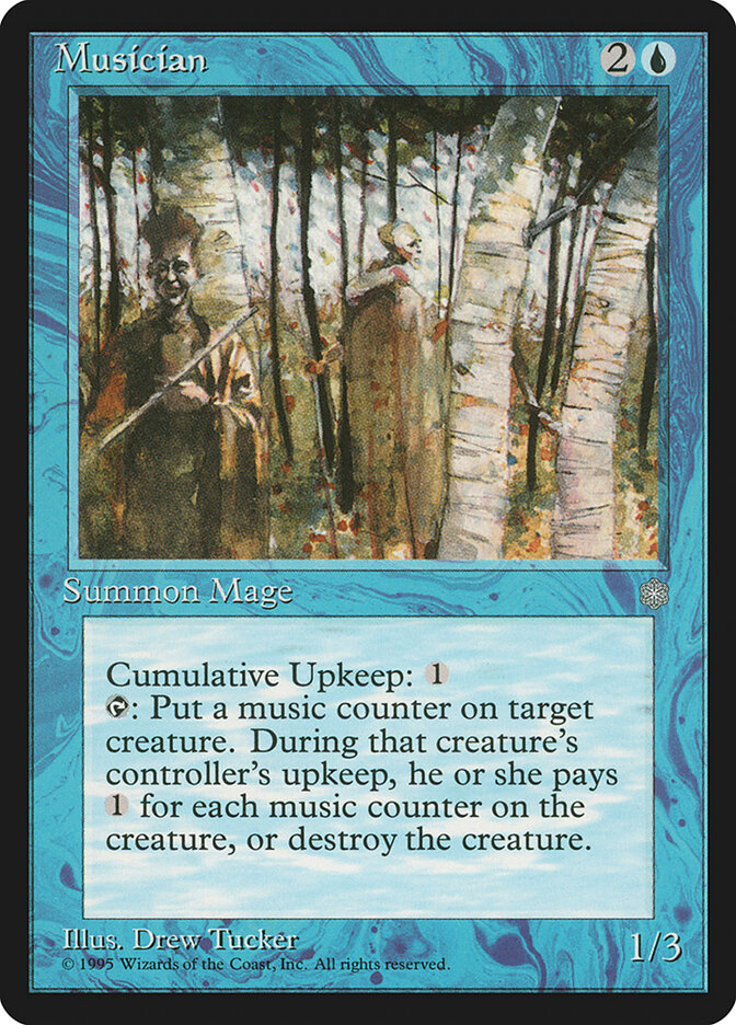 Musician card front