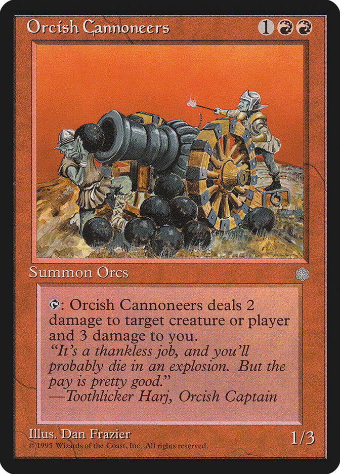 Orcish Cannoneers card front