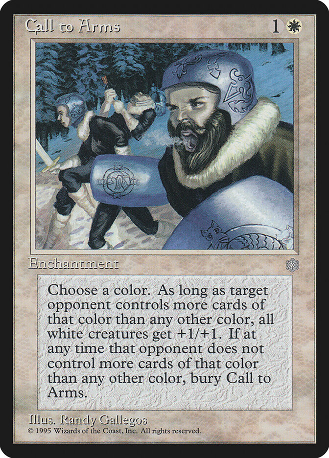 Call to Arms card front
