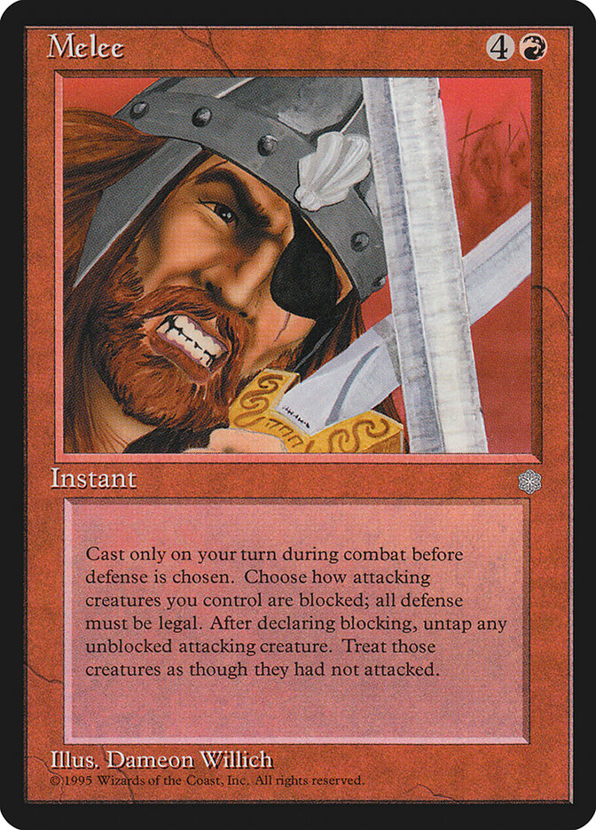 Melee card front