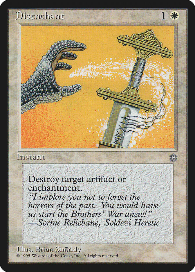 Disenchant card front