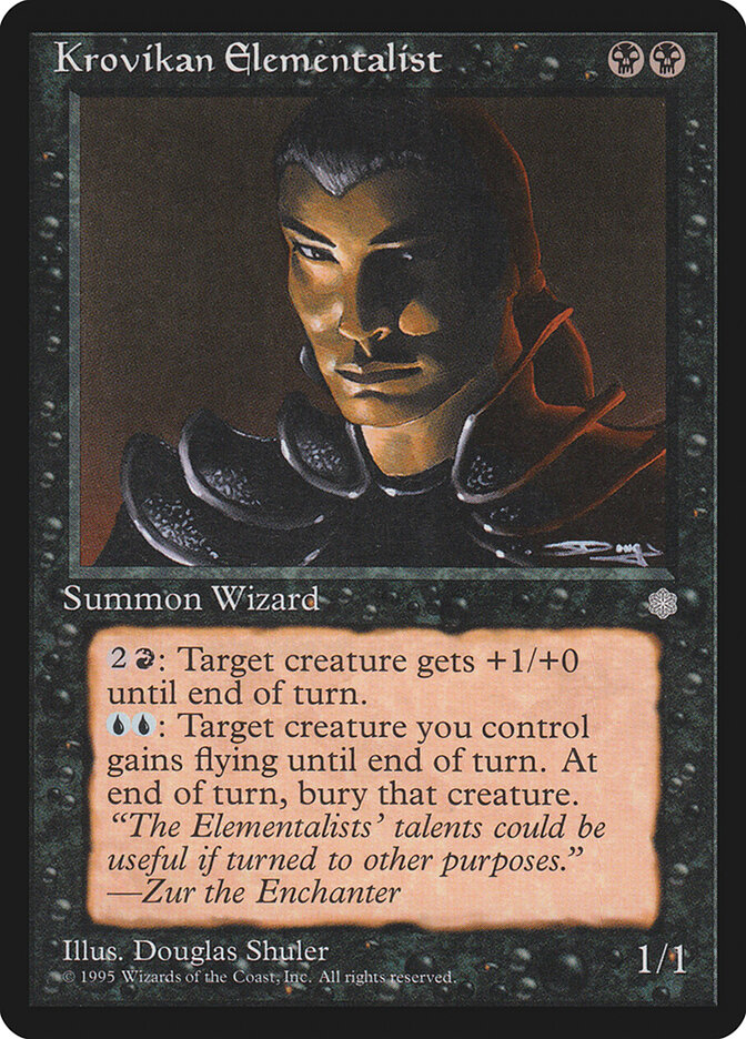 Krovikan Elementalist card front
