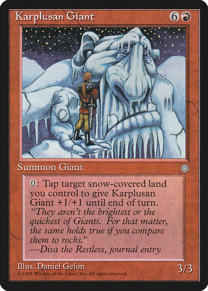 Karplusan Giant card front
