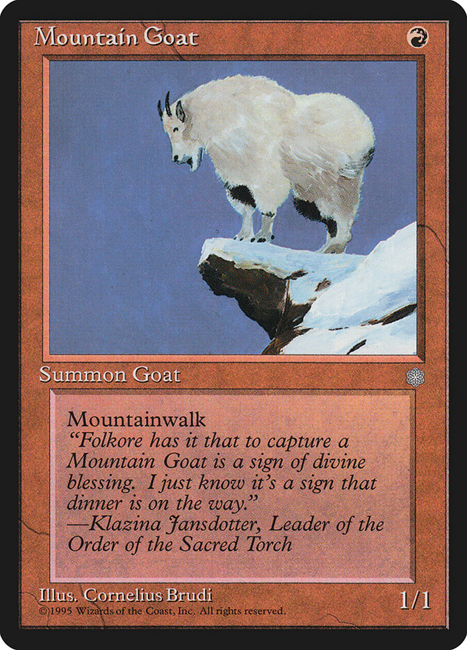 Mountain Goat card front