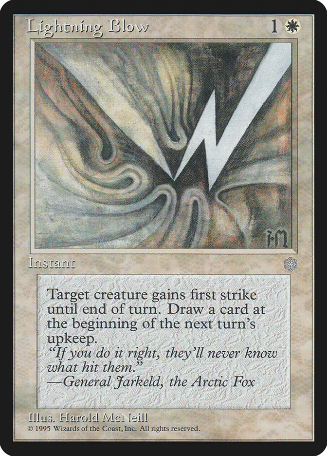 Lightning Blow card front