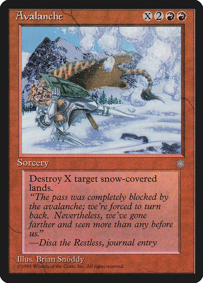 Avalanche card front
